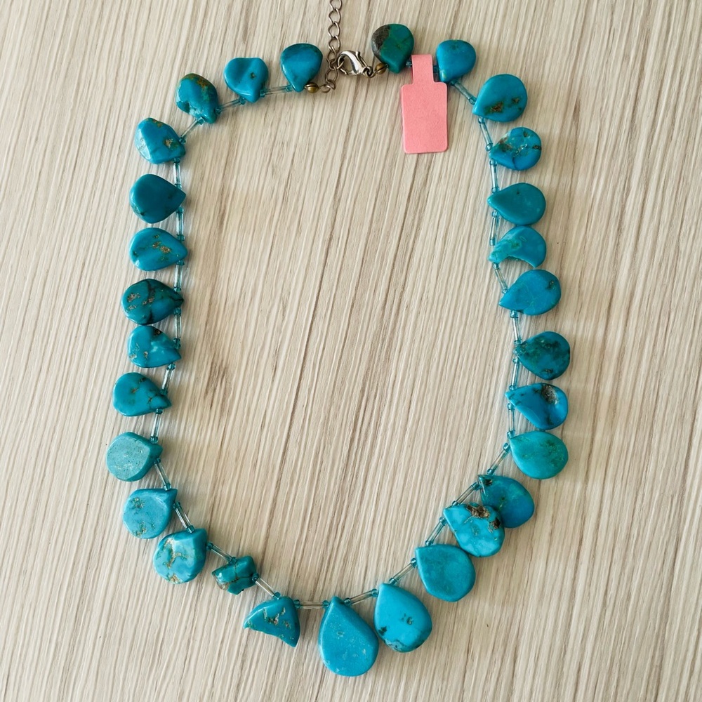 Turquoise stone necklace